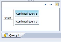 Screenshot of InfoView showing additional combined query box in the query panel