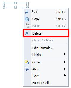 Screenshot of InfoView right-click to delete menu